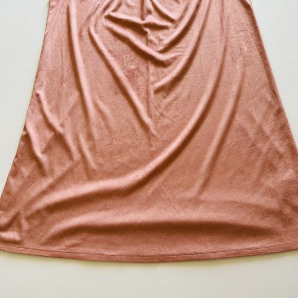 NWT _ HARPER 241 Suede Ruffle Collar I Sleeve Dress - Picture 3 of 5